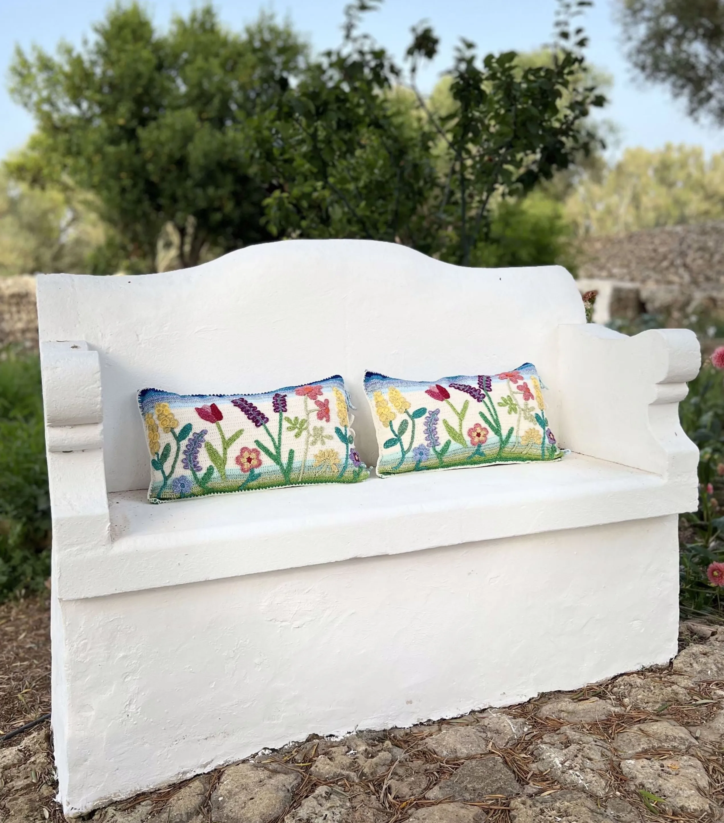 Rose Carmine PILLOW GARDEN PARTY- Accessories